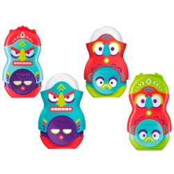 Sacapuntas maped plastico loopy totem 1 uso con goma colores surtidos decorado