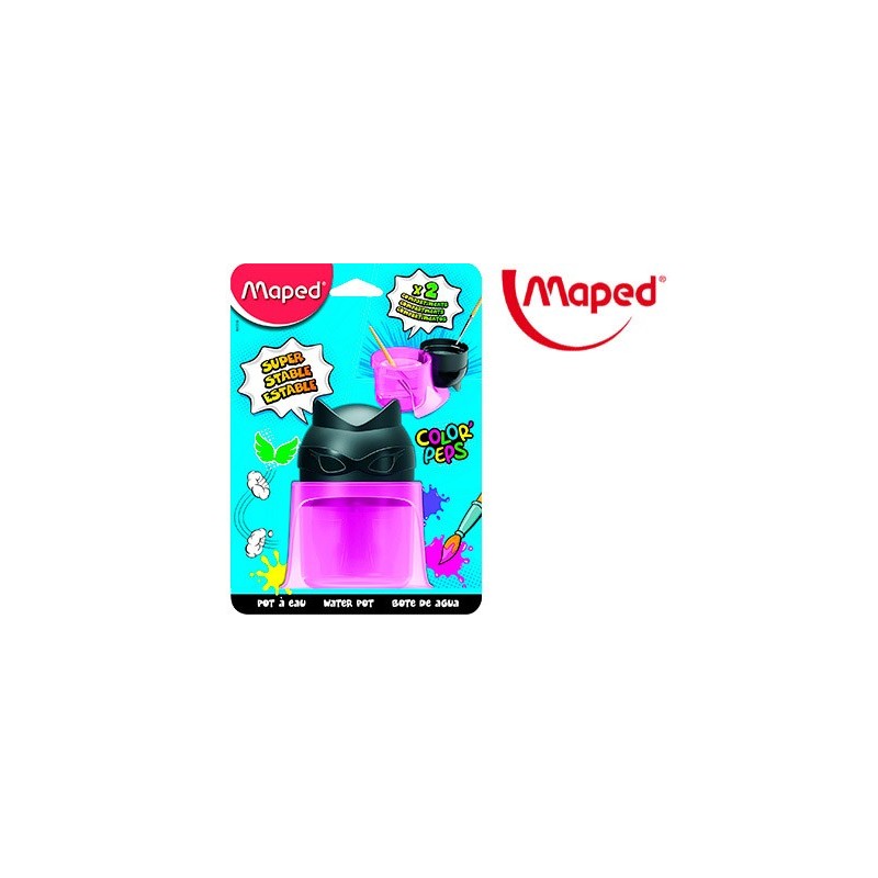 Limpiador de pinceles maped color peps 2 compartimentos superheroes