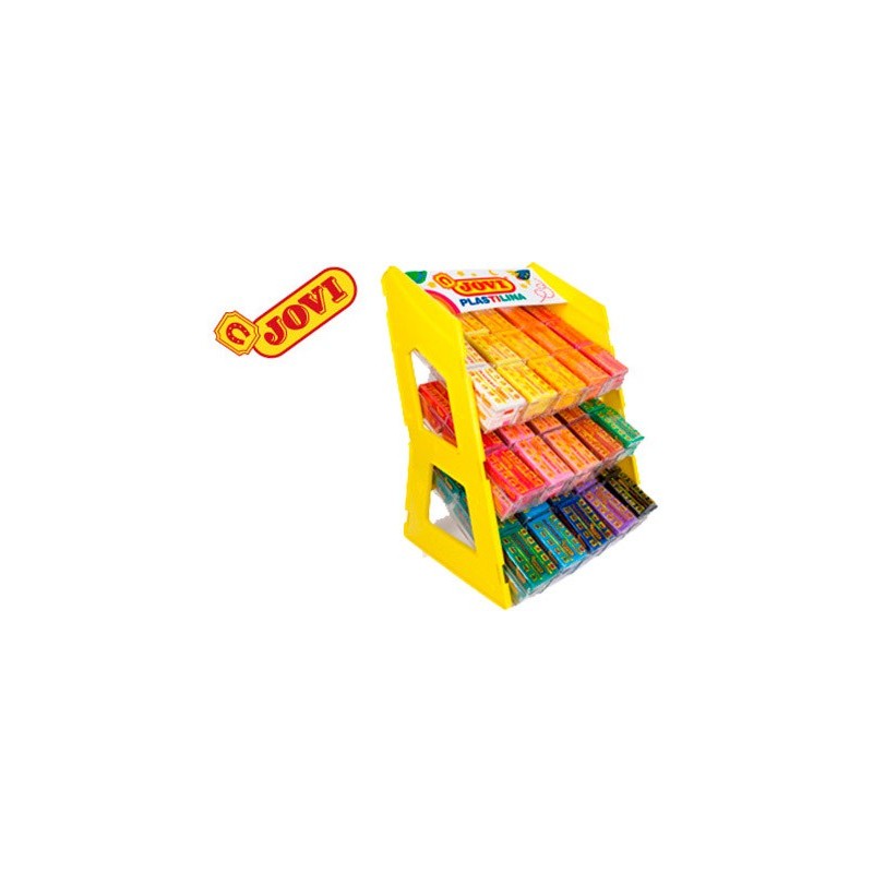 Plastilina jovi 70 expositor sobremesa 180 unidades colores surtidos