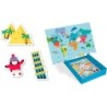 Juego apli didactico magnetico mapa mundi 40 piezas