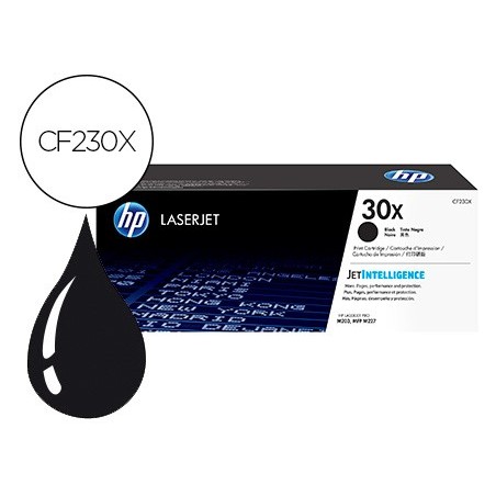 Toner hp cf230x laserjet pro m203/ m227 negro 3500 paginas