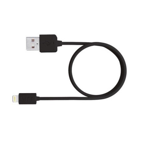 Cable usb 2.0 a apple lightning mediarange usb 2.0 longitud de cable 1 mt negro