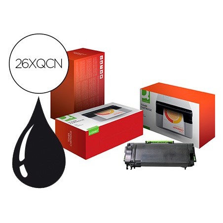 Toner compatible q-connect hp cf226x laserjet m402 negro alta capacidad