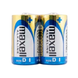Pila maxell alcalina 1.5v tipo d lr20 blister de 2 unidades