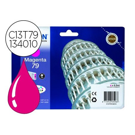 Ink-jet epson t913 workforce pro wf-4630 / 4640 / 5110 / 5190 / 5620 / 5690 magenta