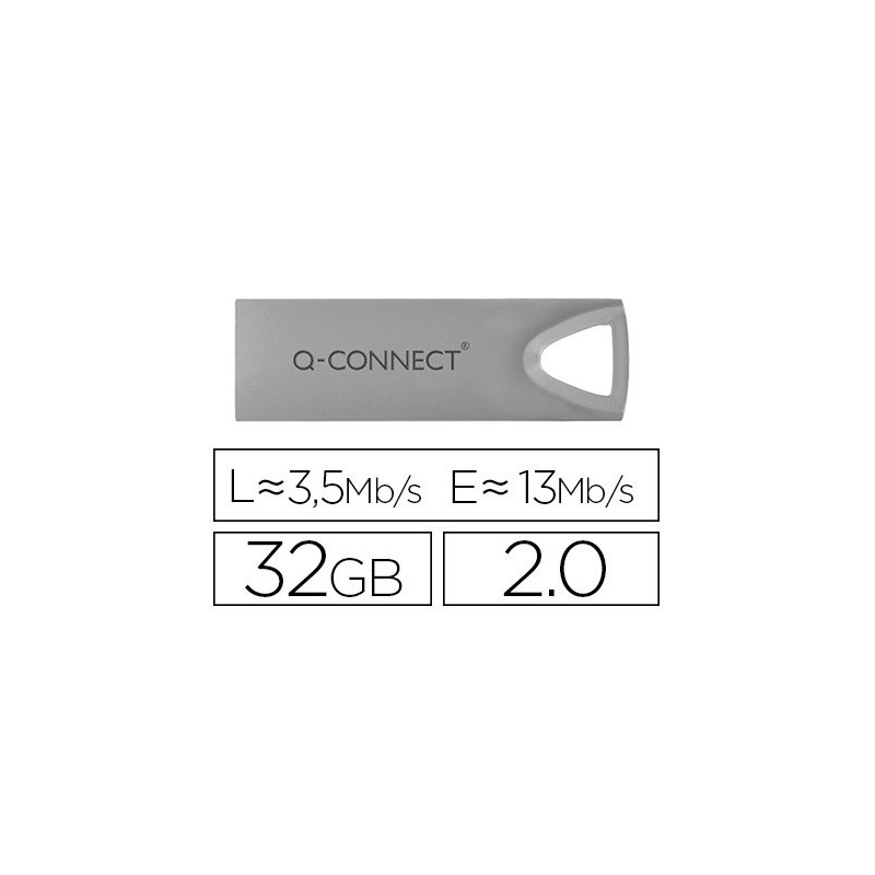 Memoria usb q-connect flash premium 32 gb 2.0