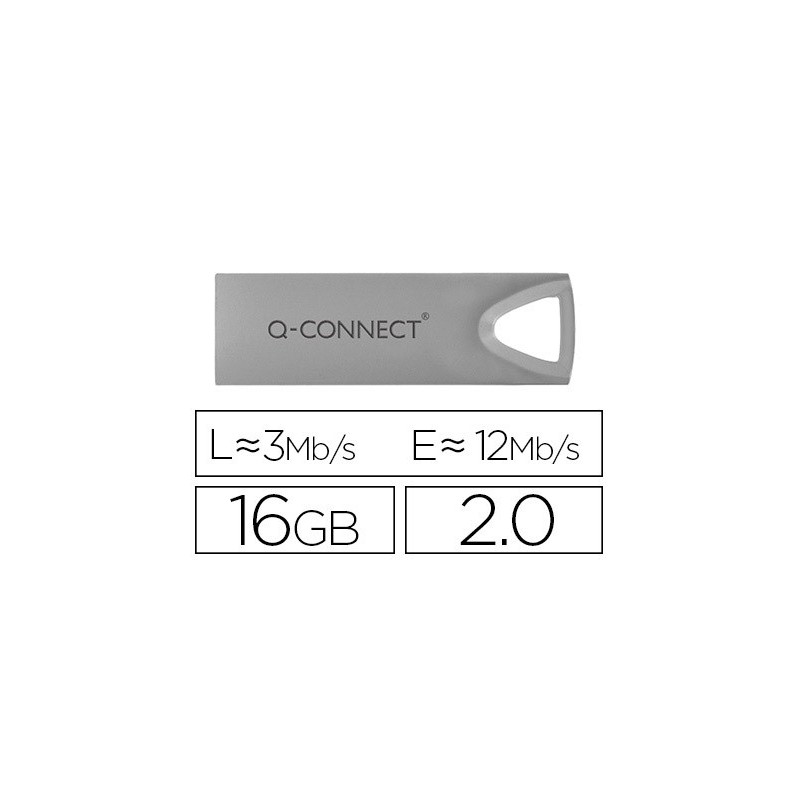 Memoria usb q-connect flash premium 16 gb 2.0