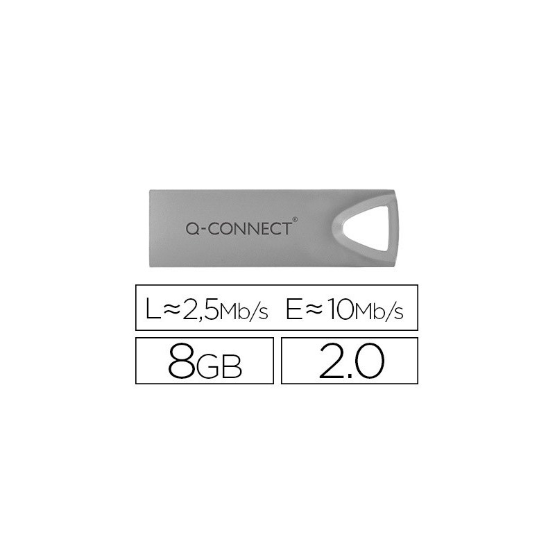 Memoria usb q-connect flash premium 8 gb 2.0