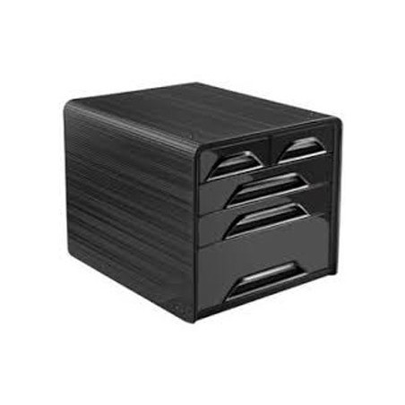 Fichero cajones de sobremesa cep 5 cajones mixtos negro/negro 360x288x270 mm