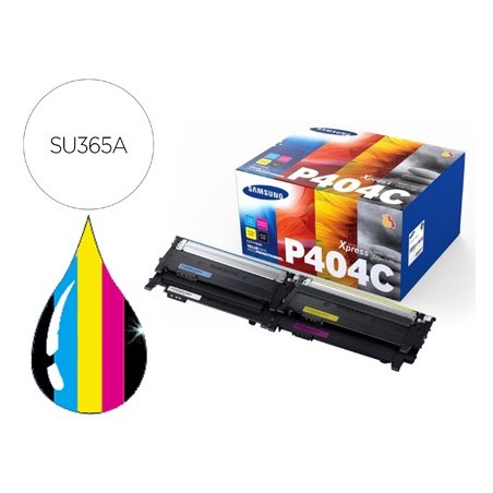 Toner samsung p404c sl c430w / c480 / c480fn / c480fw / c480w pack magenta cian amarillo y negro 1.000 pag