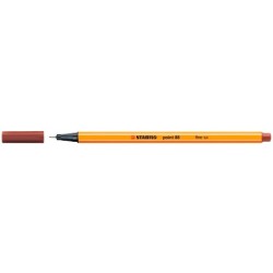 Rotulador stabilo punta de fib ra point 88 siena tostado punta fina 0,4mm