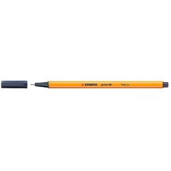 Rotulador stabilo punta de fib ra point 88 gris paynes intenso punta fina 0,4mm