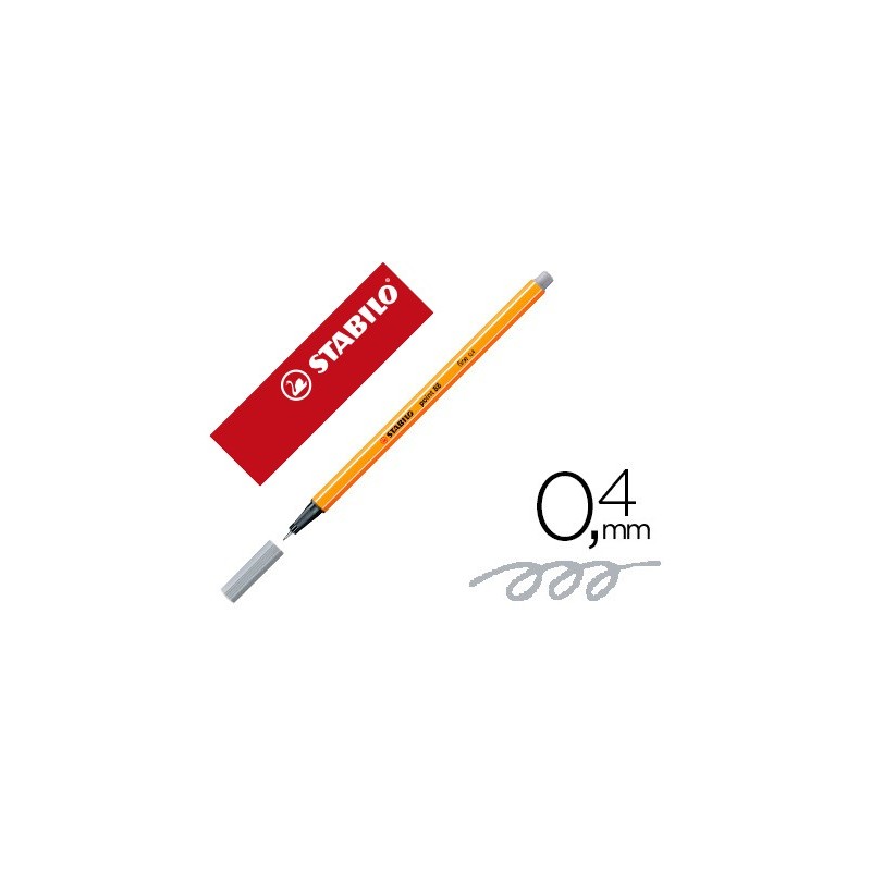 Rotulador stabilo punta de fib ra point 88 gris azulado claro punta fina 0,4mm Rotulador stabilo punta de fib ra point 88 gris azulado claro punta fina 0,4mm