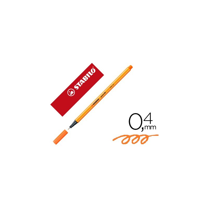 Rotulador stabilo punta de fib ra point 88 carne oscuro punta fina 0,4mm Rotulador stabilo punta de fib ra point 88 carne oscuro punta fina 0,4mm