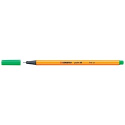 Rotulador stabilo punta de fib ra point 88 esmeralda claro punta fina 0,4mm