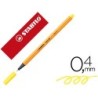 Rotulador stabilo punta de fib ra point 88 amarillo limon punta fina 0,4mm