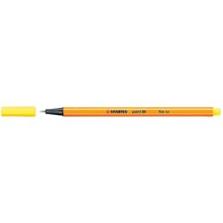 Rotulador stabilo punta de fib ra point 88 amarillo limon punta fina 0,4mm