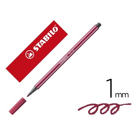 Rotulador stabilo acuarelable pen 68 purpura punta gruesa 1mm