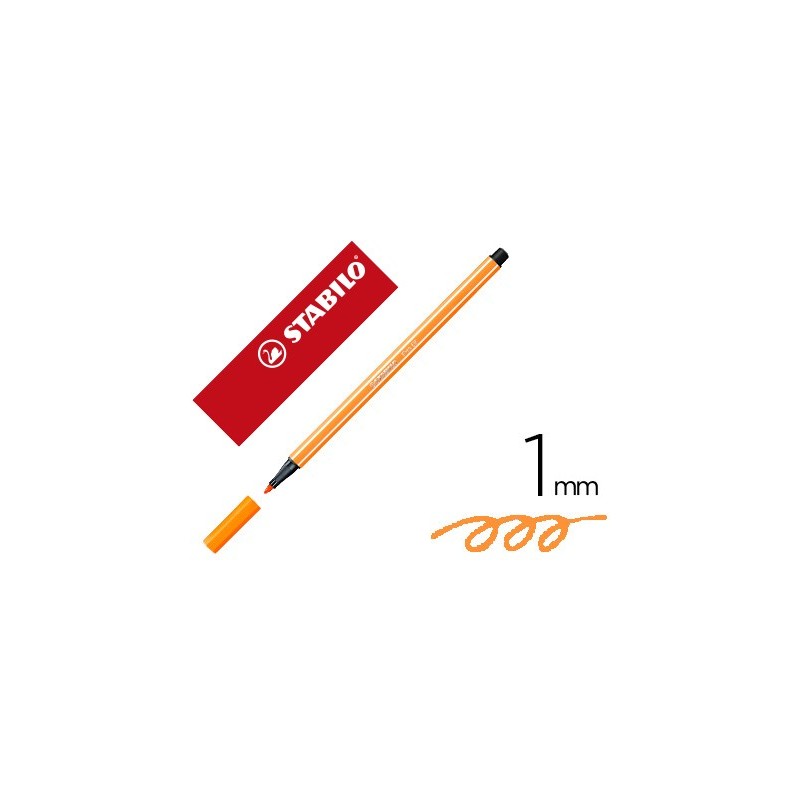 Rotulador stabilo acuarelable pen 68 ocre punta gruesa 1mm