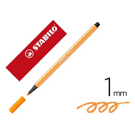 Rotulador stabilo acuarelable pen 68 ocre punta gruesa 1mm