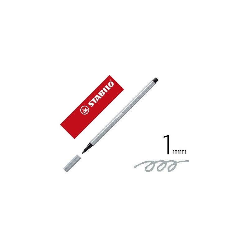 Rotulador stabilo acuarelable pen 68 gris azulado claro punta gruesa 1mm