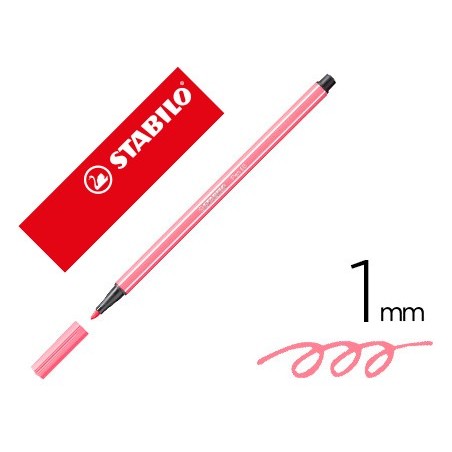 Rotulador stabilo acuarelable pen 68 carne oscuro punta gruesa 1mm