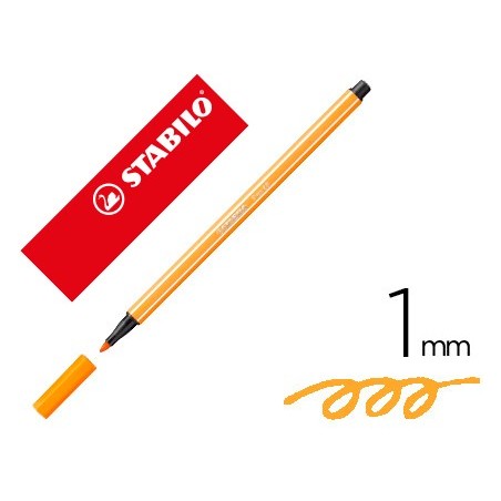 Rotulador stabilo acuarelable pen 68 bermellon palido punta gruesa 1mm
