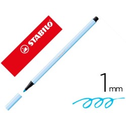 Rotulador stabilo acuarelable pen 68 azul claro punta gruesa 1mm