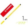 Rotulador stabilo acuarelable pen 68 amarillo limon punta gruesa 1mm