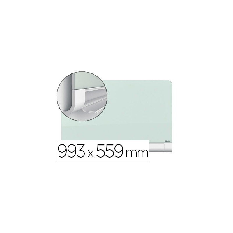 Pizarra blanca nobo diamond cristal magnetica esquinas redondas 993x559 mm Pizarra blanca nobo diamond cristal magnetica esquinas redondas 993x559 mm