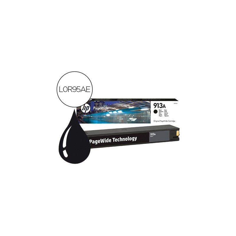 Ink-jet hp 913a pagewide 352 mfp 377 / p57750 / p55250 / 452 / 477 / 552 negro 3.500 pag