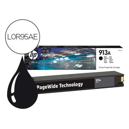 Ink-jet hp 913a pagewide 352 mfp 377 / p57750 / p55250 / 452 / 477 / 552 negro 3.500 pag
