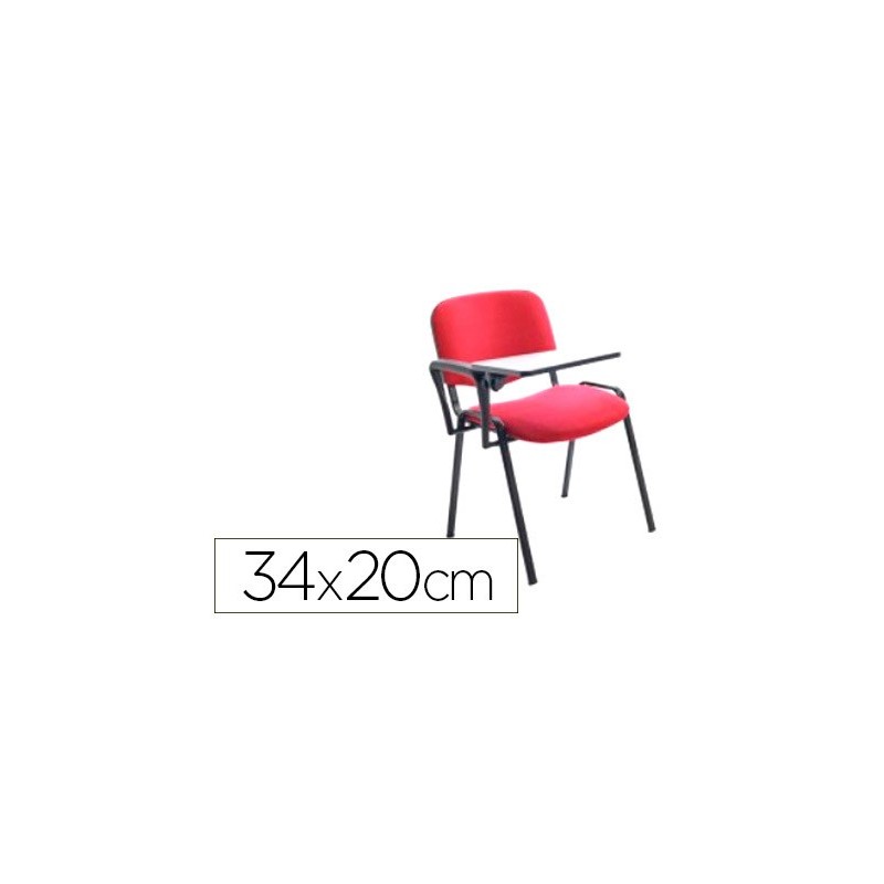 Pala escritura rocada derecha para silla confidente plegable pvc 34x20 cm color negro Pala escritura rocada derecha para silla confidente plegable pvc 34x20 cm color negro