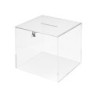 Urna electoral archivo 2000 cuadrada con llave metacrilato 3 mm 300x300x300 mm