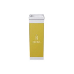 Contenedor papelera reciclaje paperflow con tapa poliestireno para plasticos 60 l 76x36,3x26,3 cm