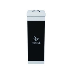 Contenedor papelera reciclaje paperflow con tapa poliestireno para residuos organicos 60 l 76x36,3x26,3
