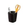Cubilete portalapices cep negro opaco plastico magnetico 78x74x95 mm