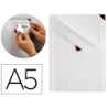 Funda de presentacion tarifold kang easy clic adhesiva removible din a5 esquina magnetica pack 5 uds