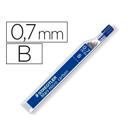 Minas staedtler mars micro grafito 0,7 mm b tubo con 12 unidades