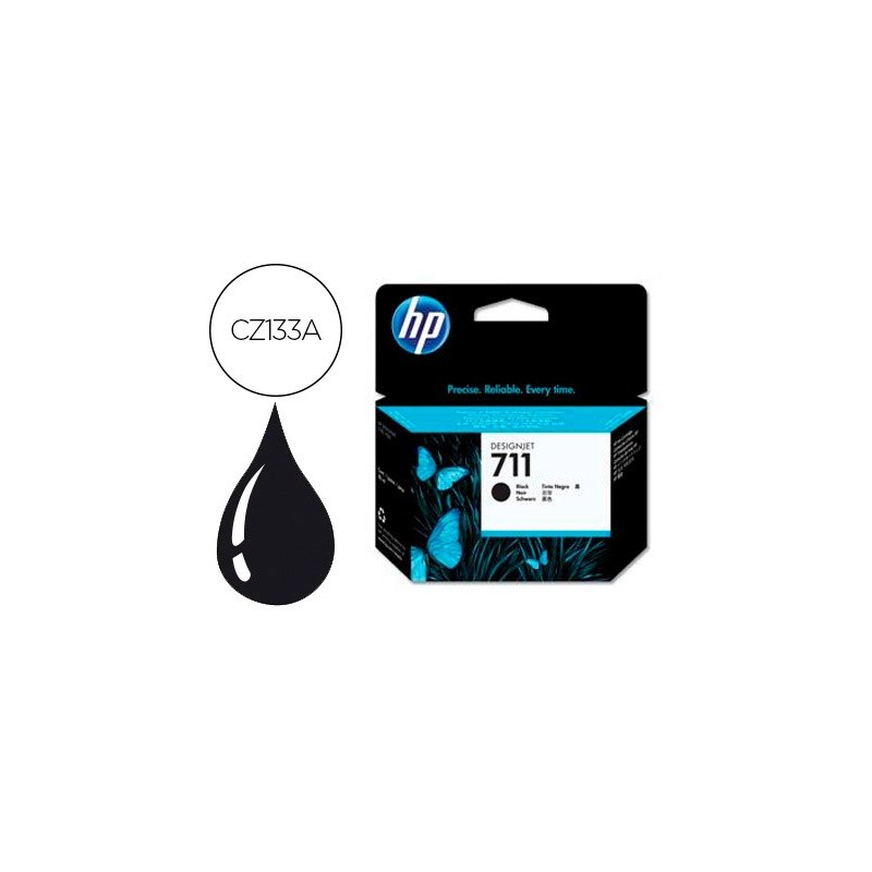 Ink-jet hp n. 711 designjet t120 / t520 negro 80 ml