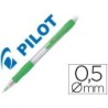 Portaminas pilot super grip verde claro 0,5 mm sujecion de caucho