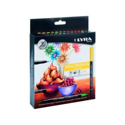 Rotulador lyra aqua brush duo caja de 36 colores surtidos