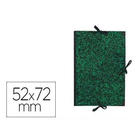 Carpeta dibujo canson classic 52x72 cm con lazos marmol verde