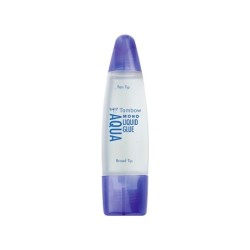 Pegamento cola liquida tombow transparente aqua permanente con 2 puntas bote de 50 ml
