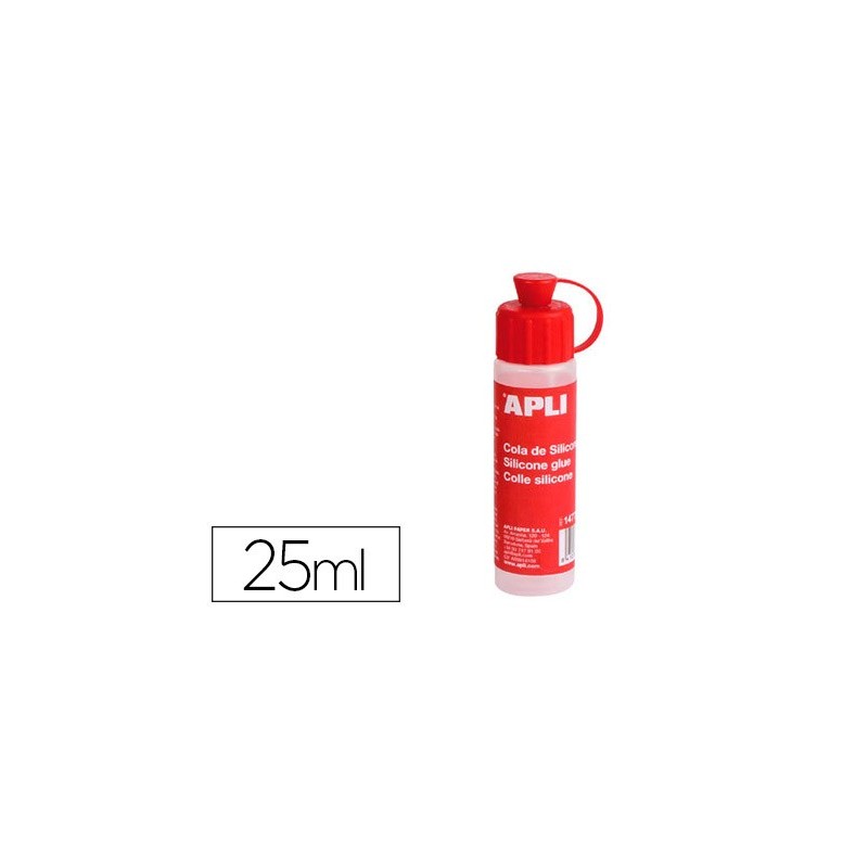 Cola de silicona apli para goma eva bote de 25 ml
