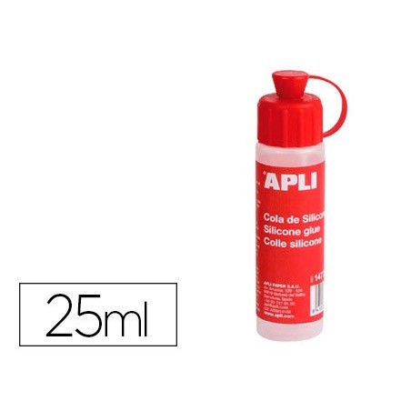 Cola de silicona apli para goma eva bote de 25 ml