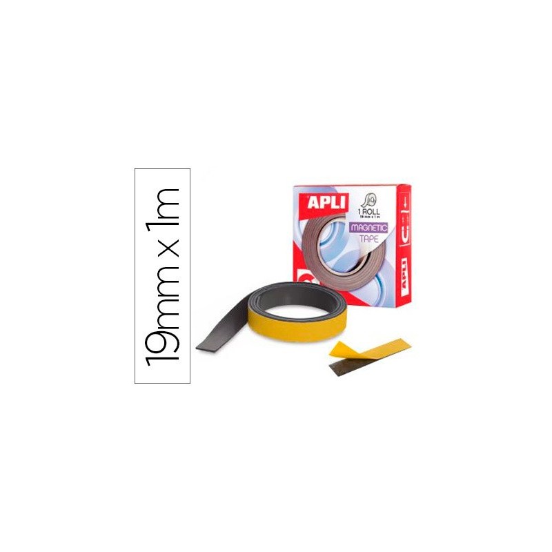 Cinta adhesiva apli magnetica 19mm x 1m Cinta adhesiva apli magnetica 19mm x 1m