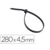 Brida 3m para exterior negro 280x4,5 mm bolsa de 100 unidades