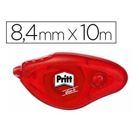 Pegamento pritt roller compact permanente 8,4 mm x 10 mt