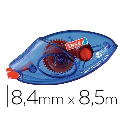 Pegamento tesa roller permanente ecologico desechable 8,4 mm x 8,50 mt